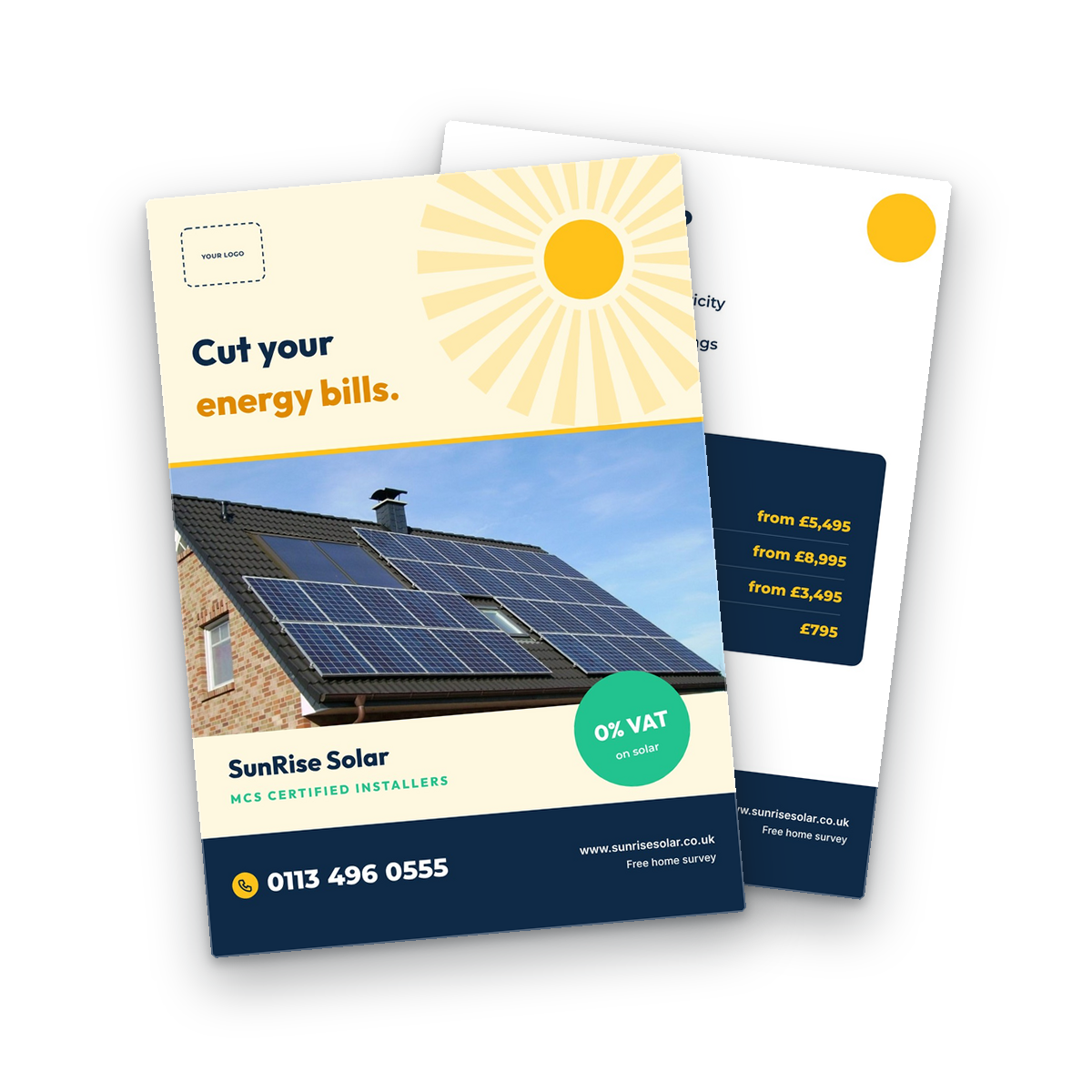 Solar Panels & Battery Flyer Template Solar Panels & Battery Flyer Template