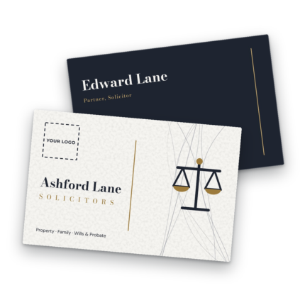 Solicitor & Legal Services Business Card Template
