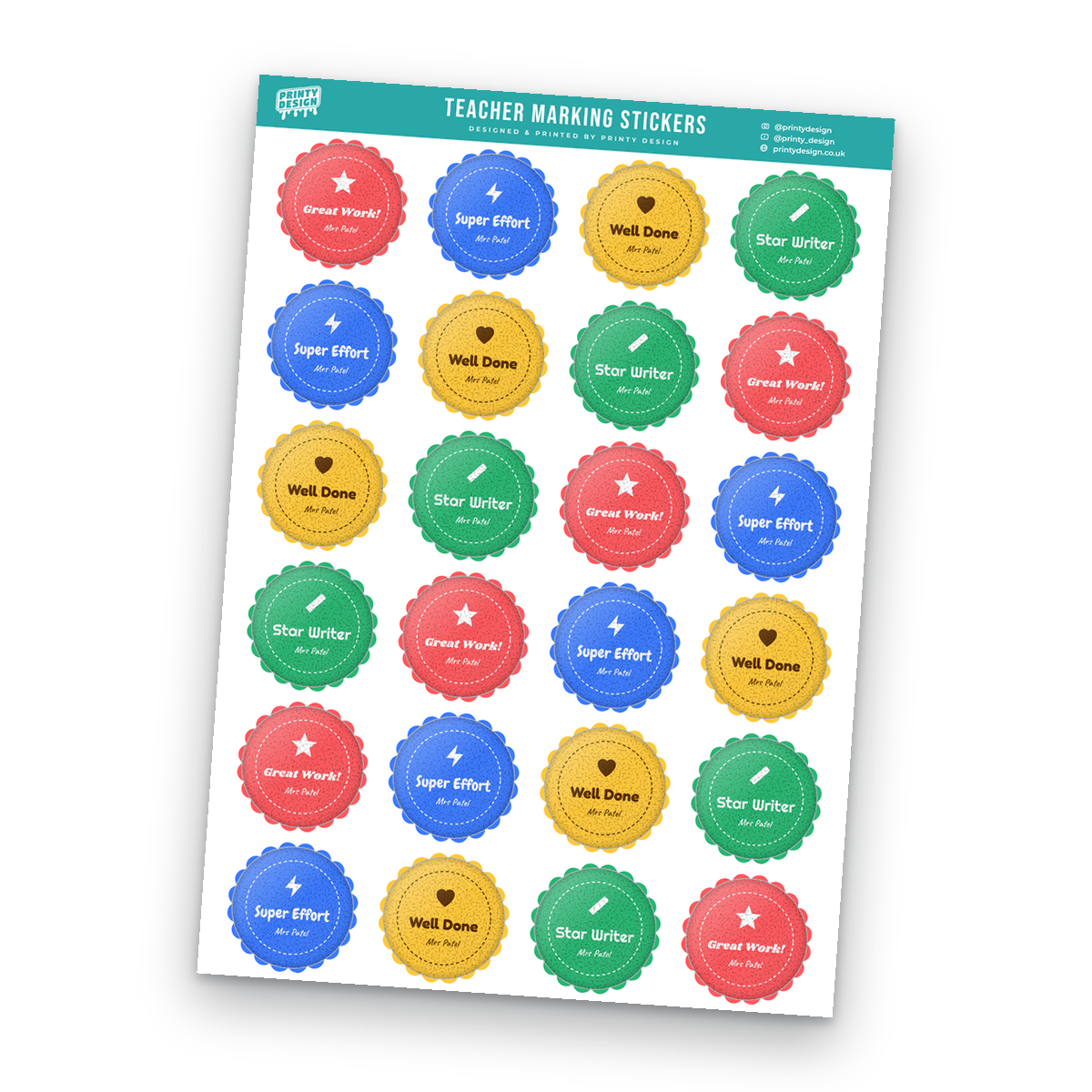 Teacher Marking Sticker Sheet Template Teacher Marking Sticker Sheet Template sheet