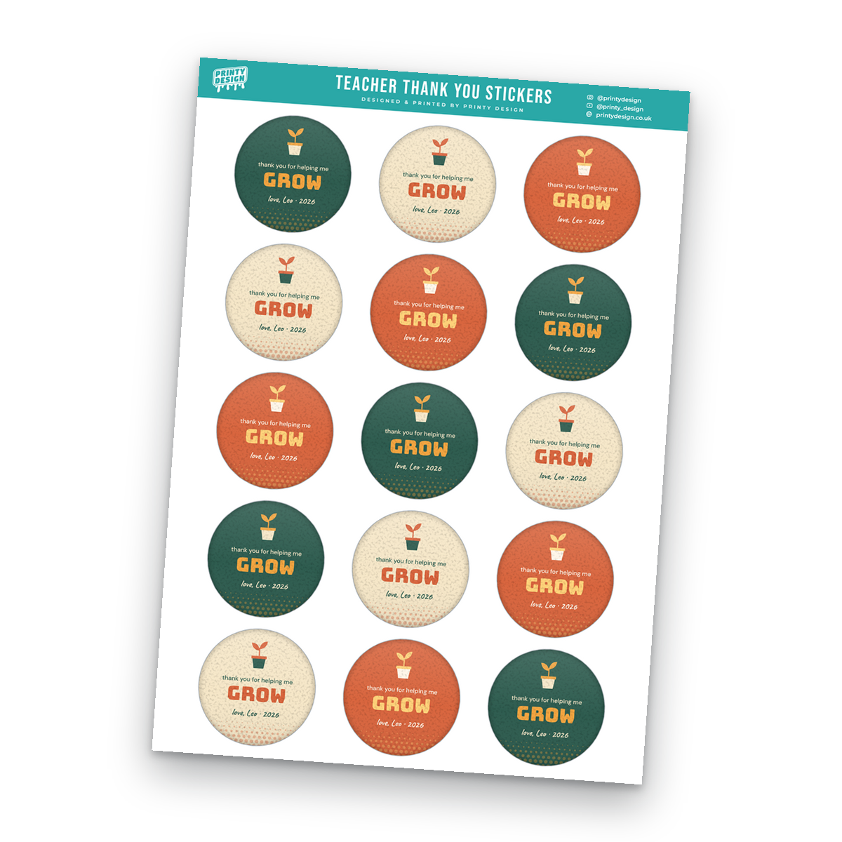 Teacher Thank You Sticker Sheet Template Teacher Thank You Sticker Sheet Template sheet
