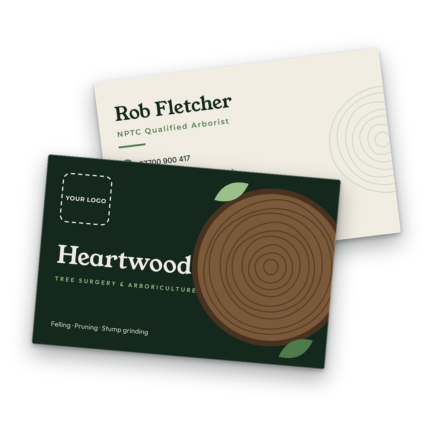 Tree Surgeon & Arborist Business Card Template