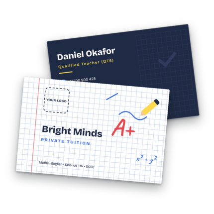 Private Tutor Business Card Template