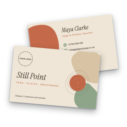 Yoga & Pilates Business Card Template